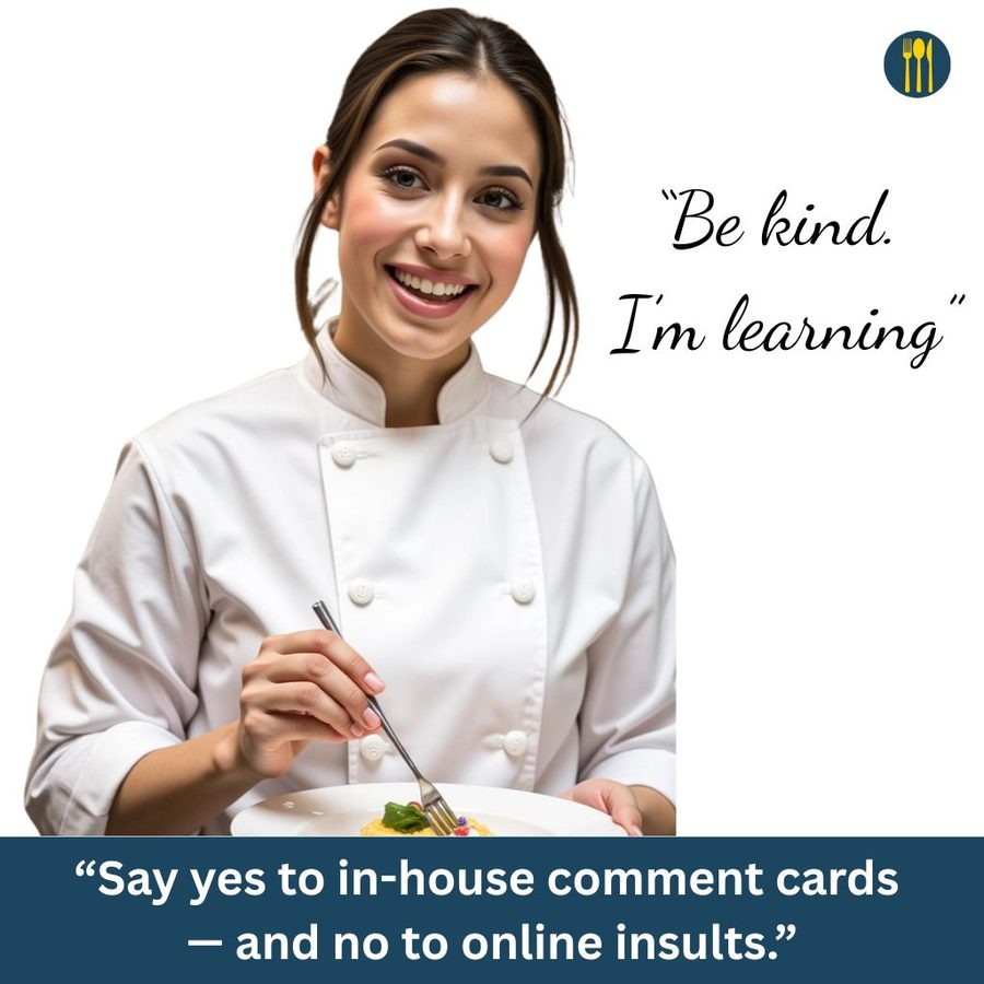 Be kind, I'm learning - hospitality team member